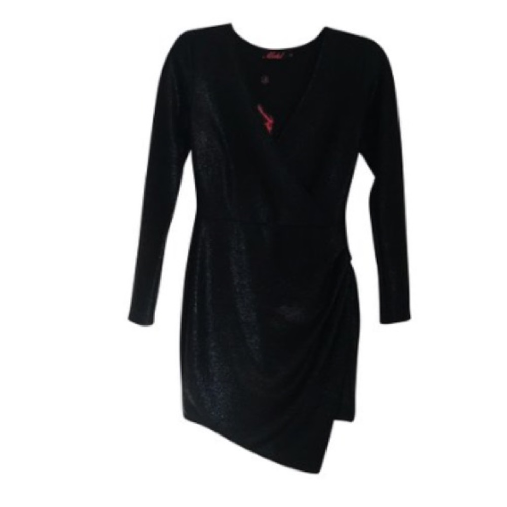 NWT Motel Black Textured Dress